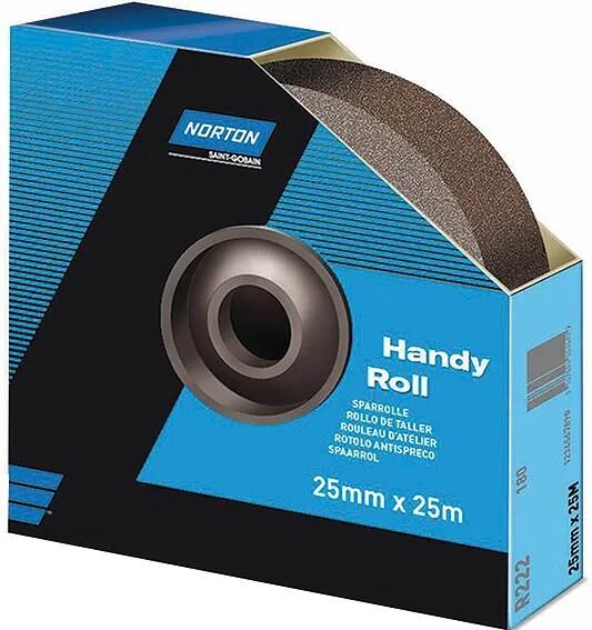 Bande abrasive Norton r222 rouleaux papier de verre sparrolle p80 38mmx25m