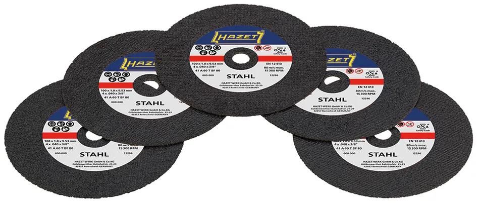Jeu de disques à tronçonner Hazet 9033p-08 Jeu de 5 disques à tronçonner.