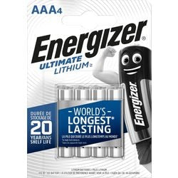 Energizer ultime lithium fr03 aaa blister 4 pièces