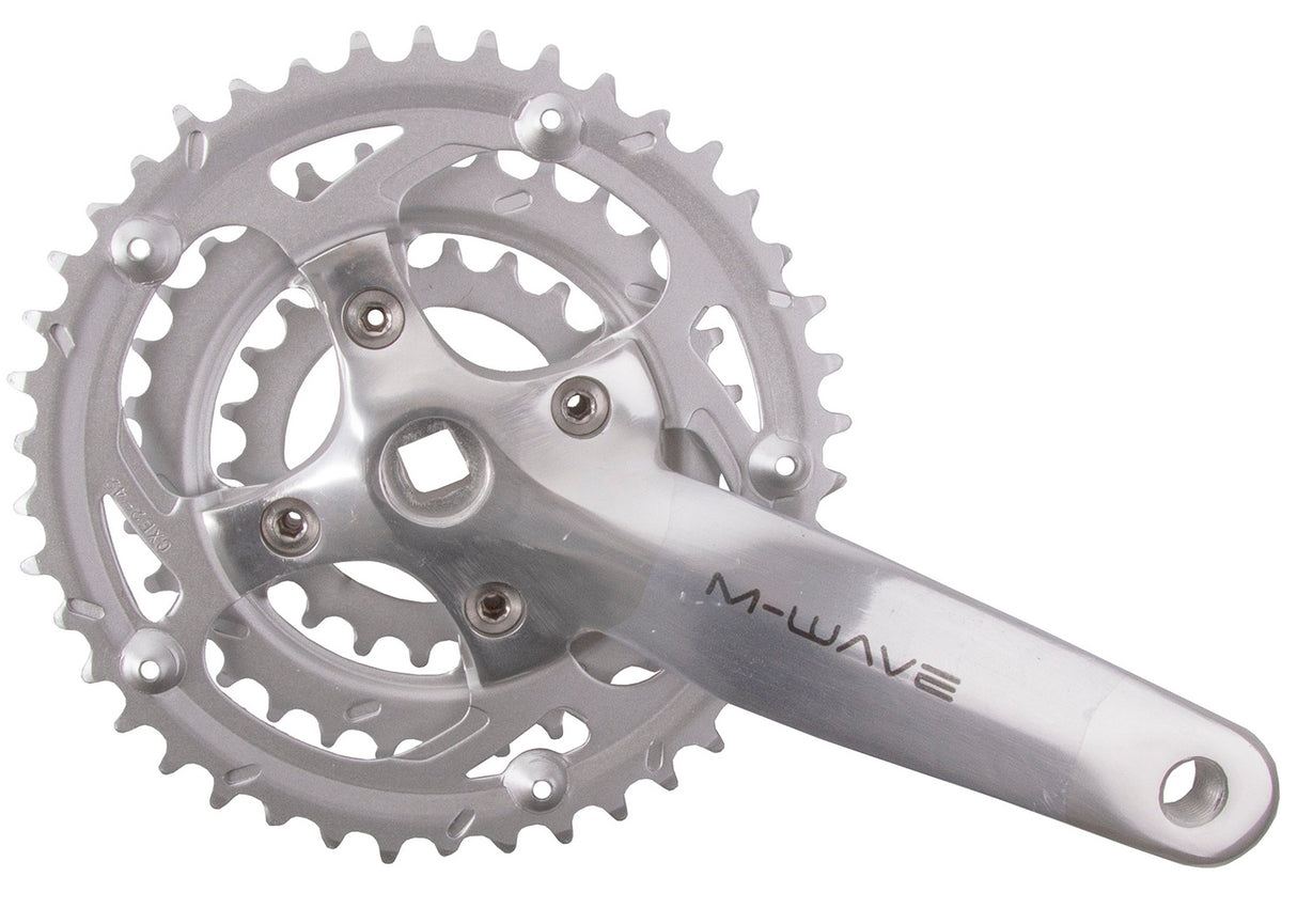 Crankset de M-Wave 22 32 42T 170 mm 7-8 Speed Silver