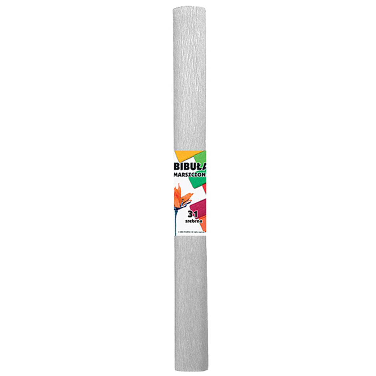 Papier crépon argenté