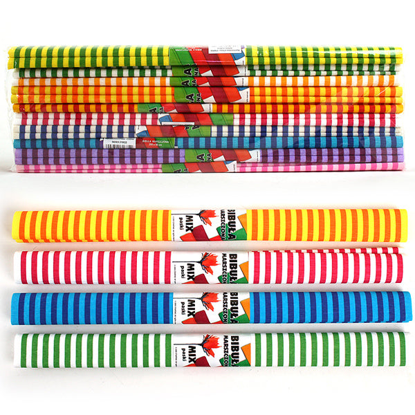 Bandes de papier crépon, lot de 10