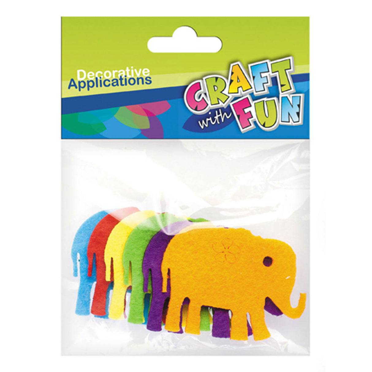 Éléphants en feutre, 6 pcs.