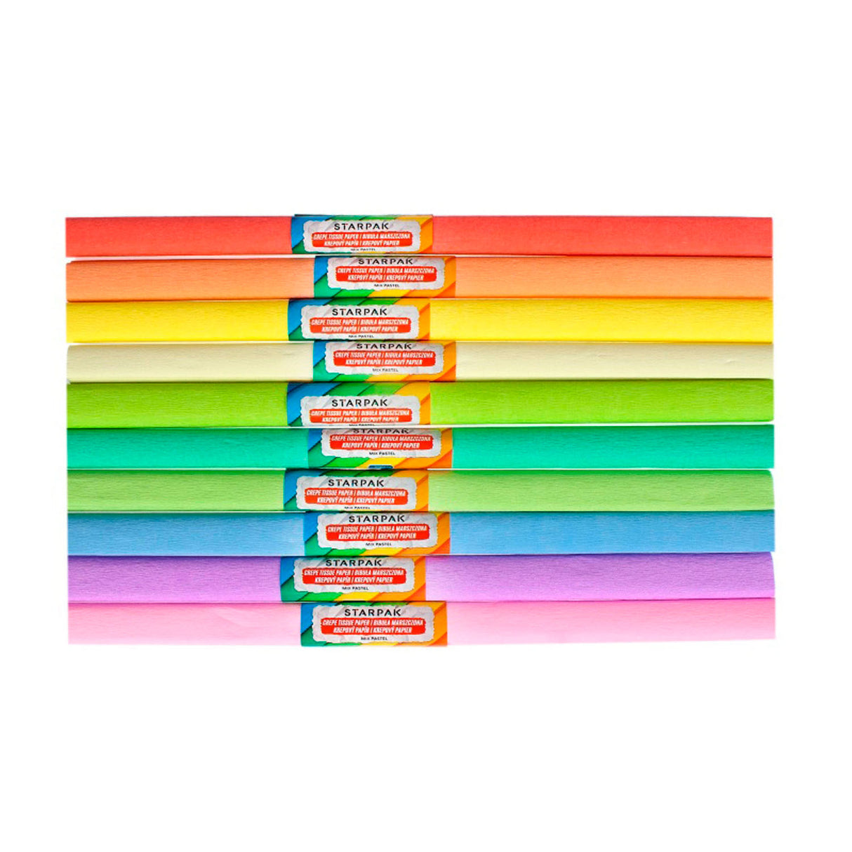 Pastel en papier crépon, 10 pcs.