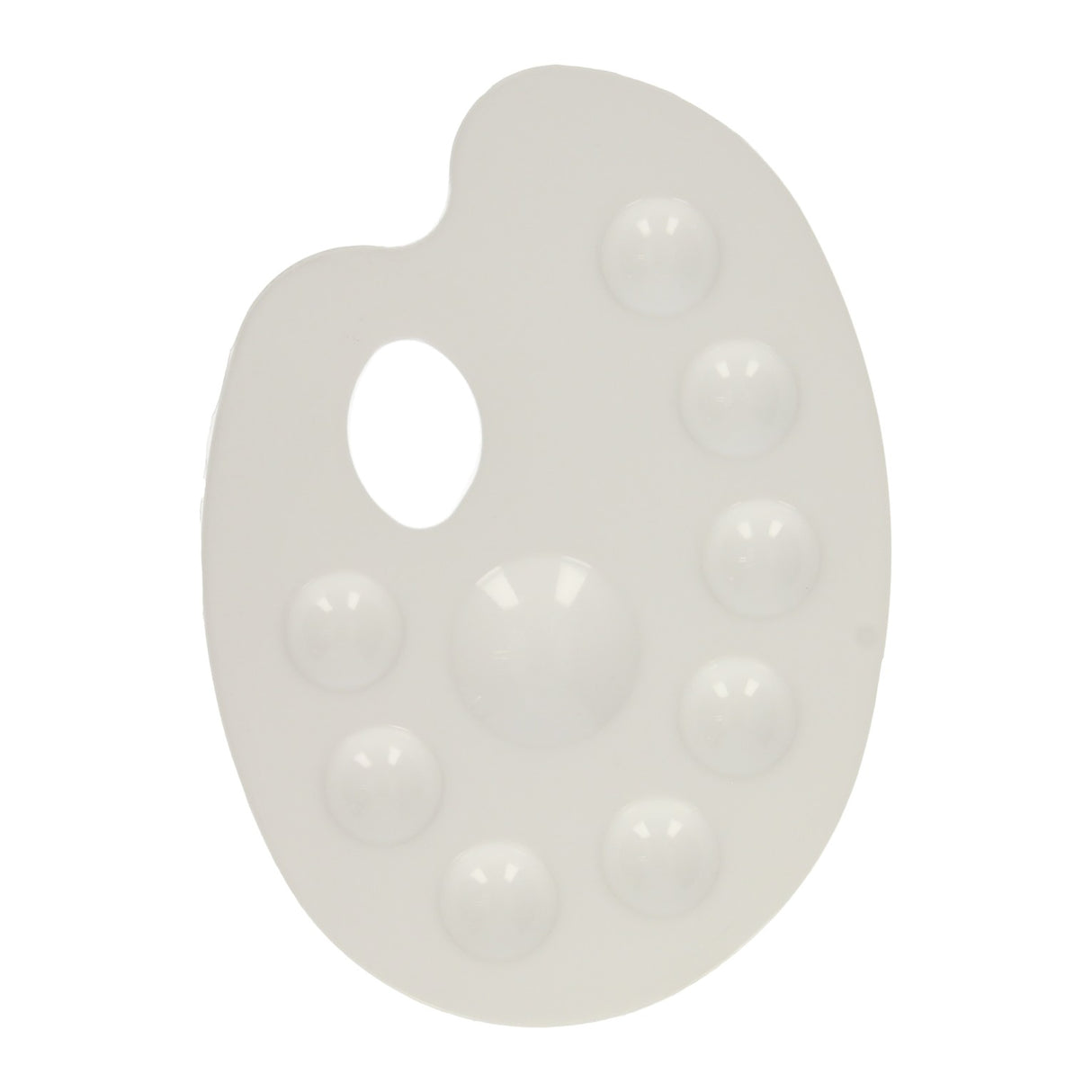 Palette de peinture blanche 9 compartiments