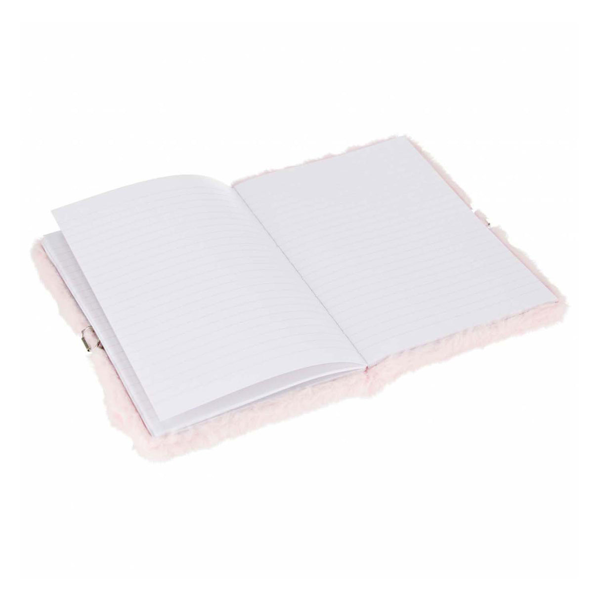 Journal intime en peluche diablotin coeur de lapin avec serrure, a5