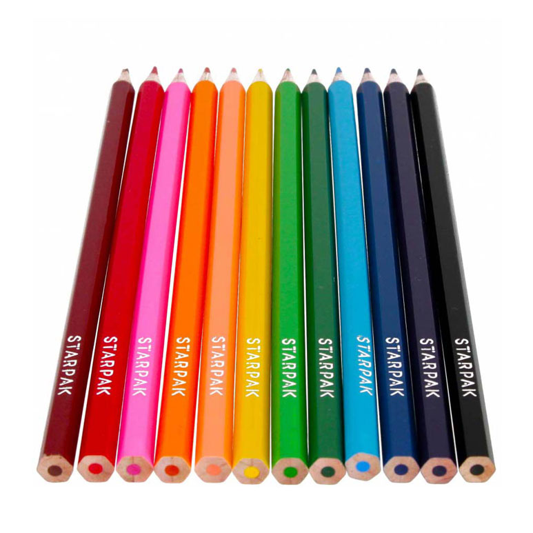 Crayons 12 couleurs ballerine