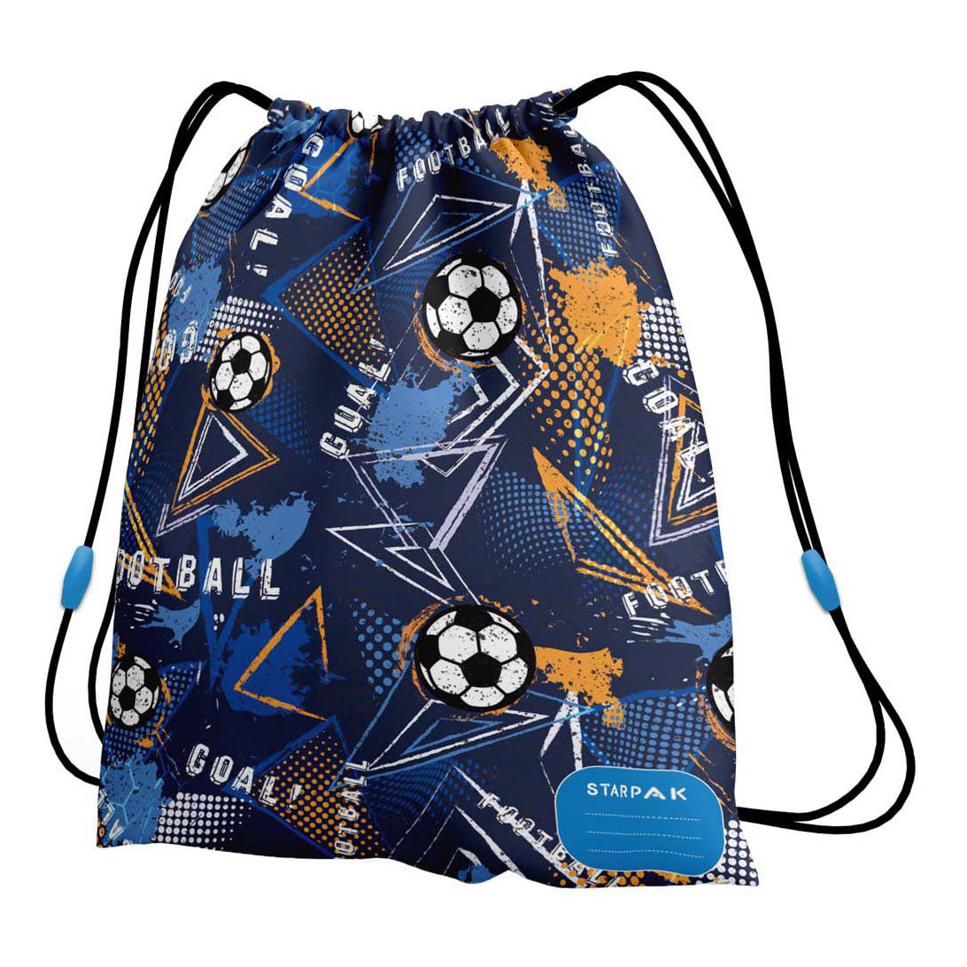 Sac de sport football bleu