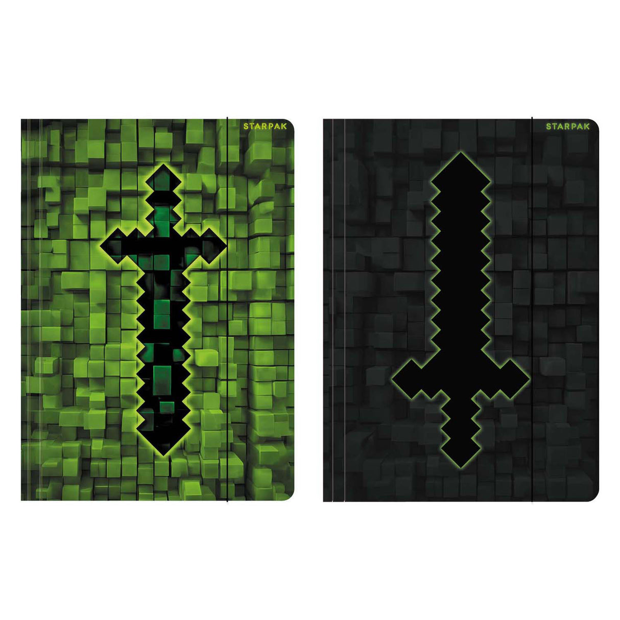 Dossier avec élastique a4 pixel