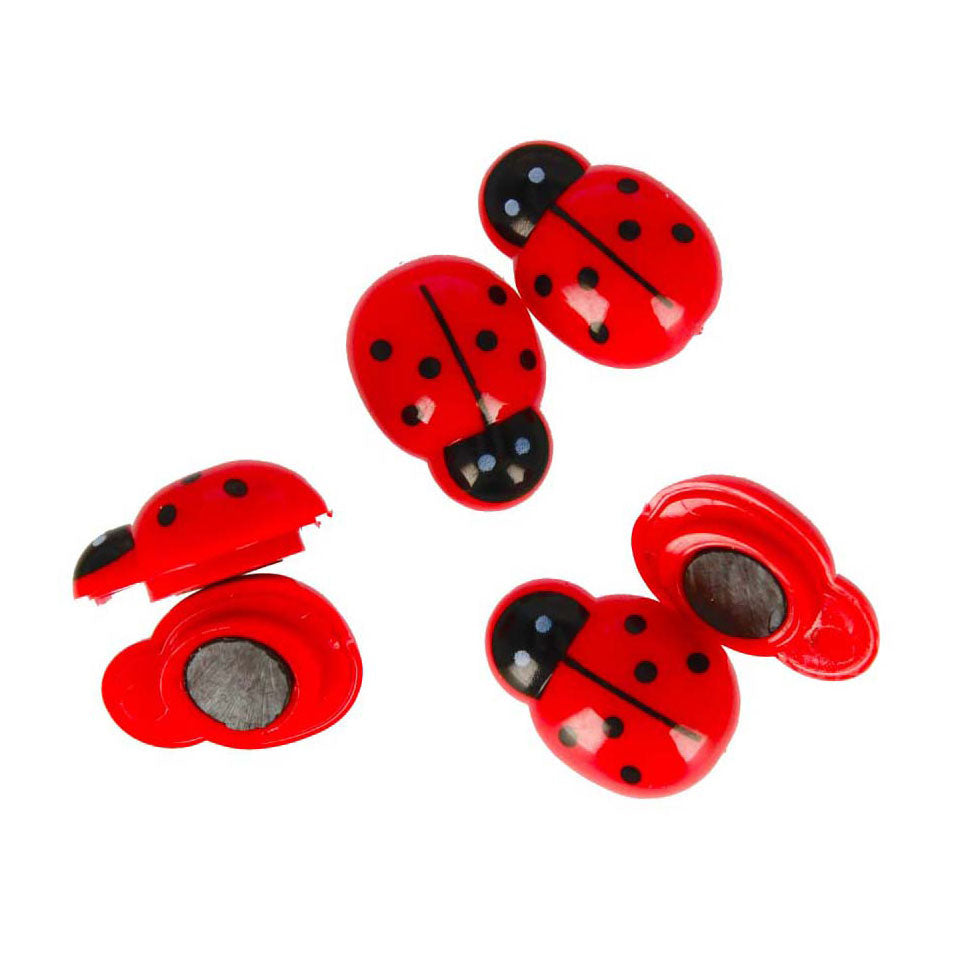 Aimants coccinelle, 6 pcs.