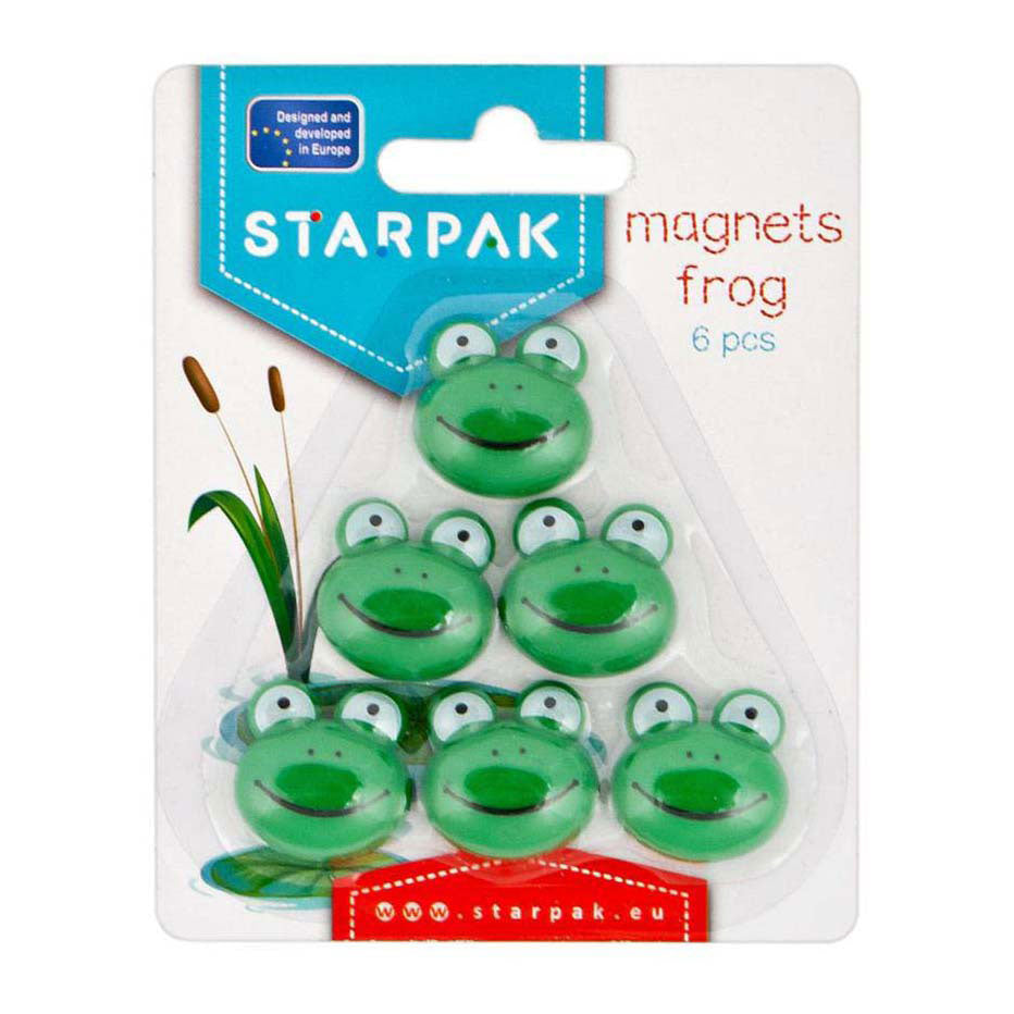 Aimants grenouille, 6 pcs.