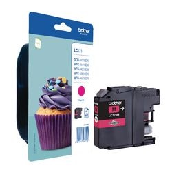 Cartouche de toner ac brother lc123m magenta
