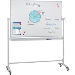 Mobiel whiteboard franken stc203 grijs staal