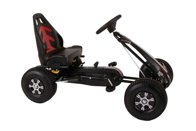 Voiture de course Volare Go Kart - Garçons - Grand - Pneus - Noir