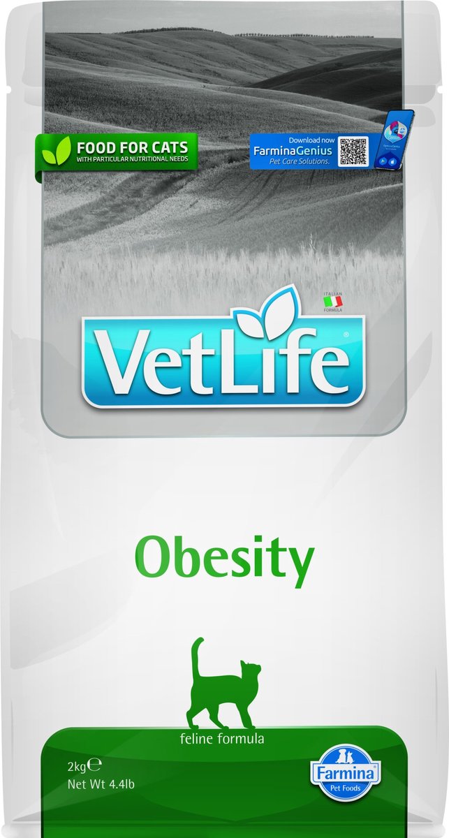 Vet life nourriture pour chat obésité 2 kg
