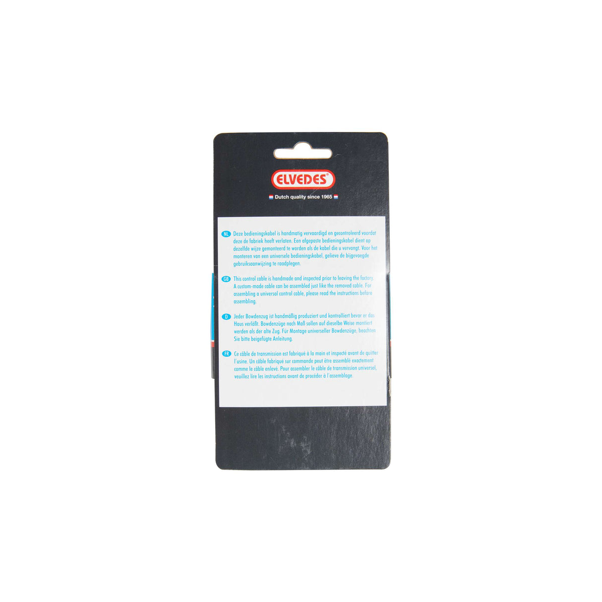 Kit de câble de frein universel Elvedes 1700 mm 2250 mm galvanisé - noir (sur carte)