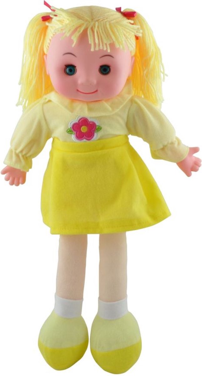 Tête en plastique de poupée de chiffon Braet - 45 cm.
