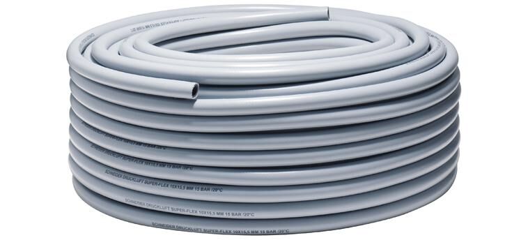 Schneider airsystems Schneider tuyau d'air comprimé super-flex super-air tuyau de pression gris, 15 bar 10 mm