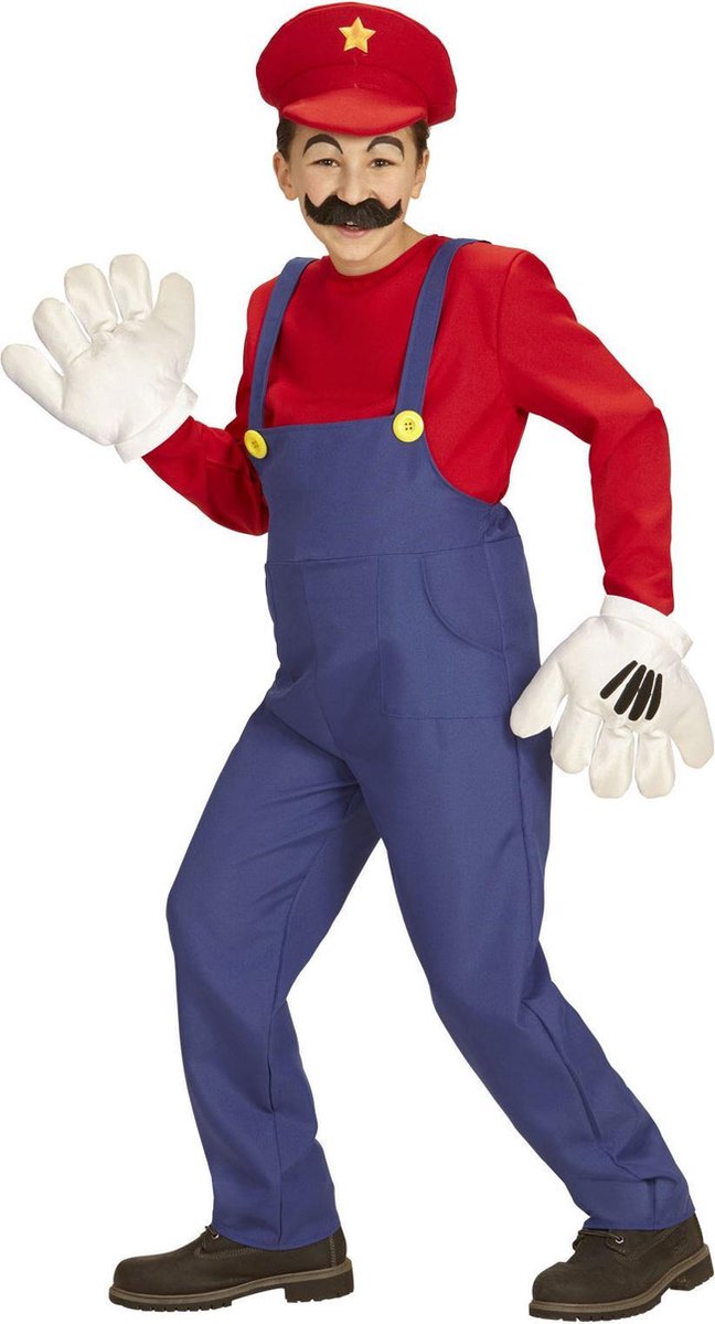 Salopette Finidi Mario le plombier pour enfant