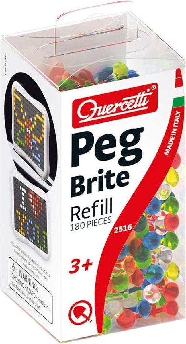 Quercetti rechargez les épingles avec la lumière, 180dlg.