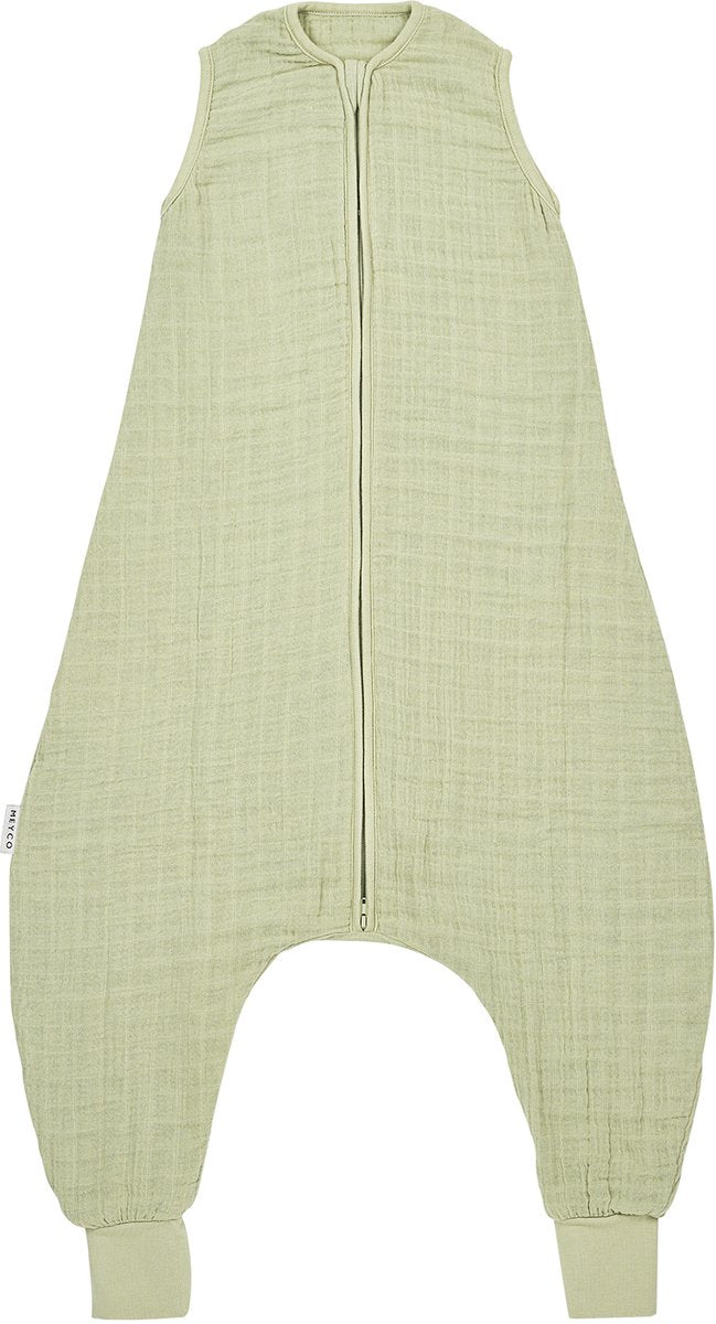 Meyco baby uni baby summer sleep salopette pull - hydrophile prélavé - olive douce - 92 cm - 0,5 tog