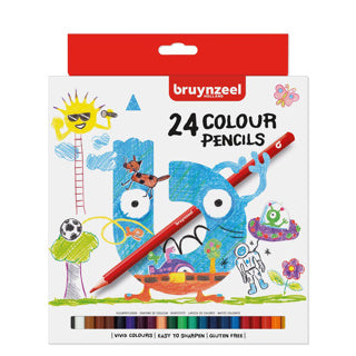 Crayons de couleur Bruynzeel 24 pièces
