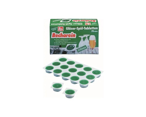 Pastilles nettoyantes pour verres à bière Dr. Becher (75 pièces)