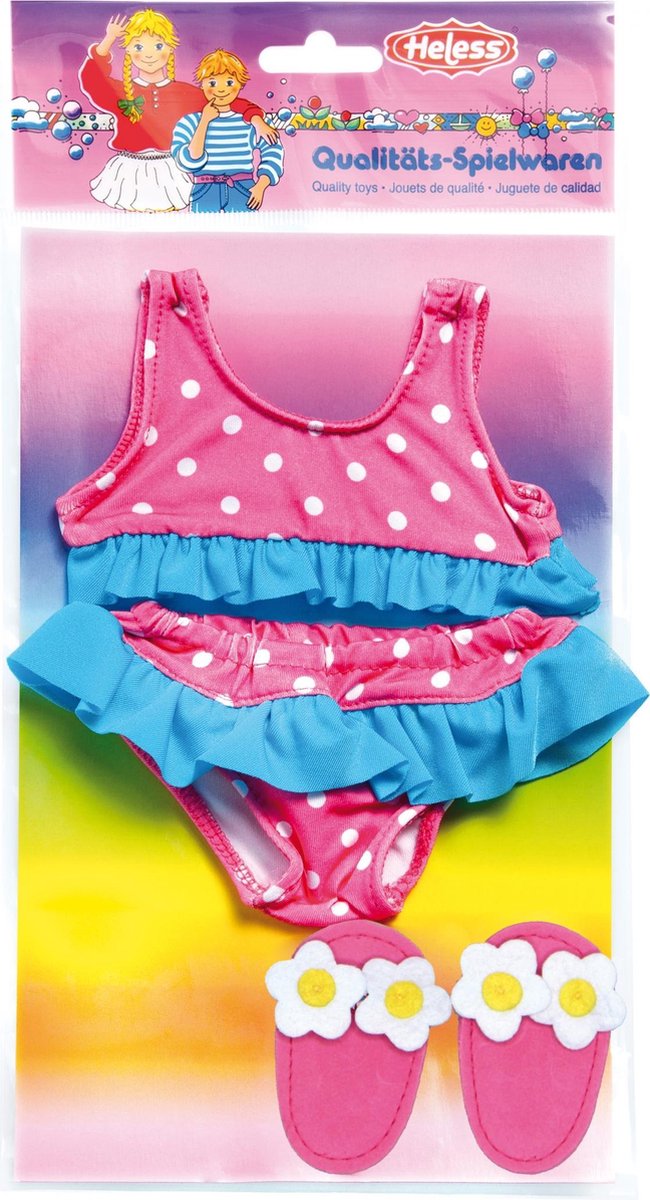 Bikini de poupée Heless avec chaussons, 35-45 cm