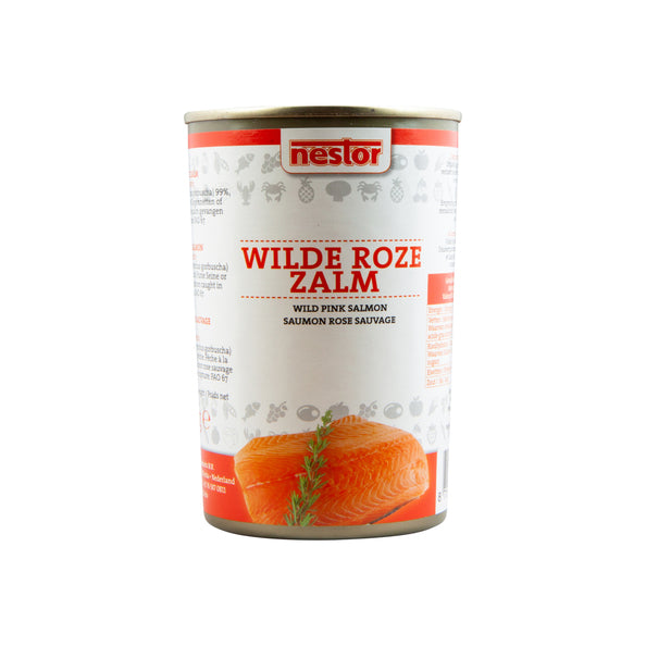 Boîte de saumon rose sauvage fantaisie Nestor (425gr)