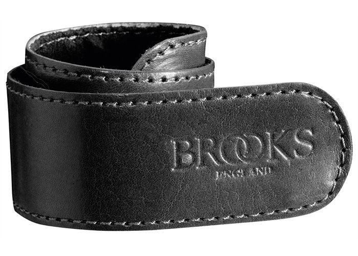 Brooks Broekklem en cuir noir