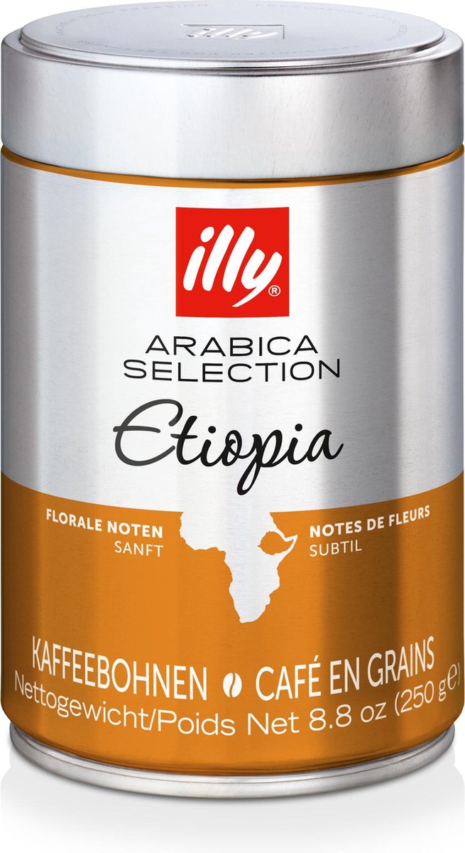 Grains de café Illy Arabica Selection Ethiopie - 6 x 250 grammes