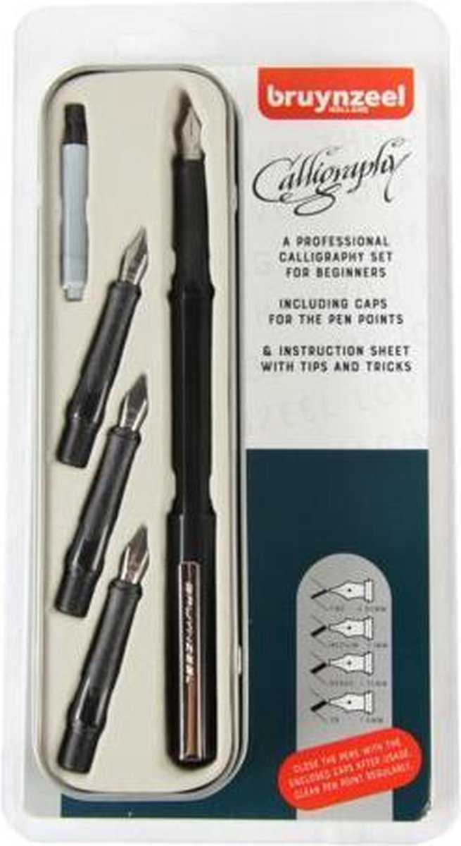 Set de calligraphie Bruynzeel 8 pièces