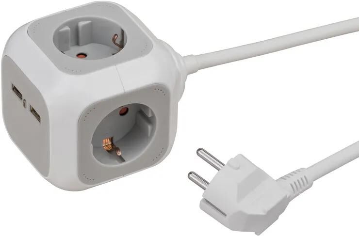 Brennenstuhl Alea-Power 2XUSB-Charger + Plug 4 fois