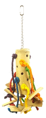 Heureux animal de compagnie oiseau jouet puzzle bambou