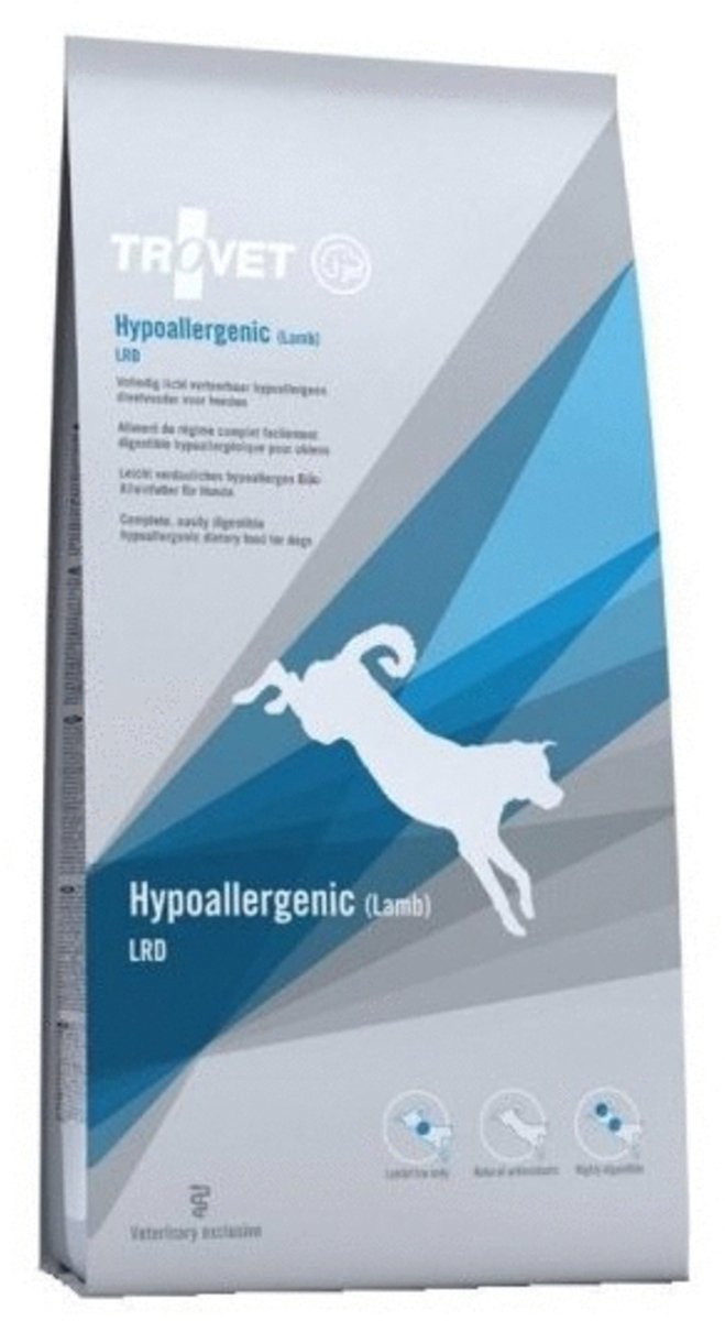 0 0 trovet lrd chien hypoallergénique - nourriture diététique pour chien - agneau 10 kg