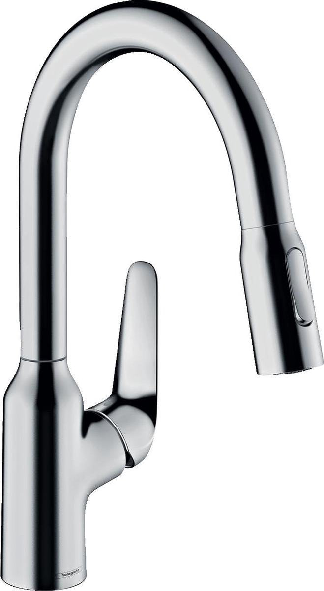 Hansgrohe focus m42 - mitigeur de cuisine - commande à levier unique - 180 mm - douchette extractible - chrome