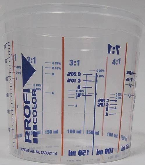 Gobelet de mélange de peinture couleur Profi, gobelet de mélange 385ml