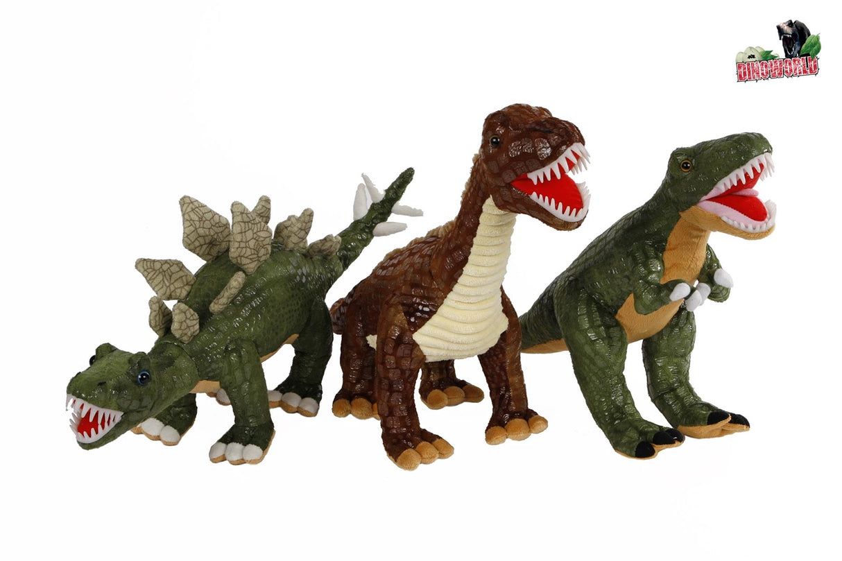 Dinoworld peluche dinosaure dents en plastique 50-60cm