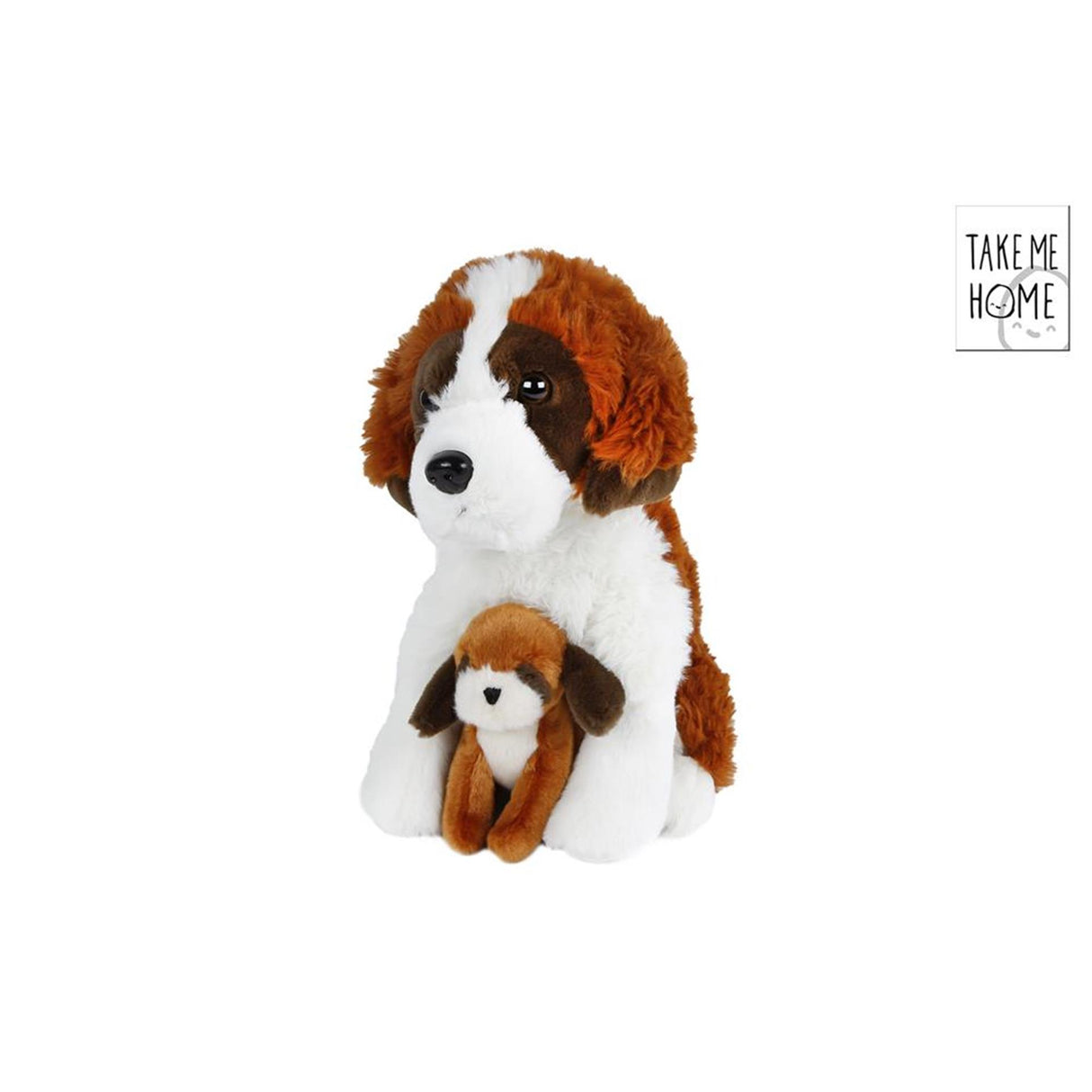 Ramenez-moi à la maison un chien câlin avec bébé peluche, 26 cm