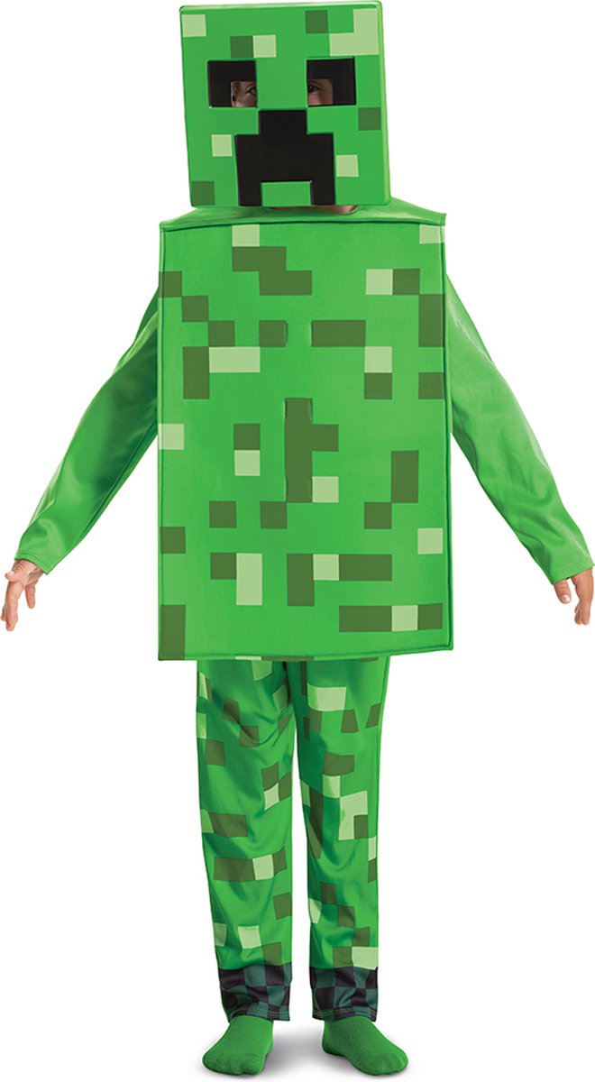 Déguisement minecraft (mojang), déguisement de creeper, taille s (4-6 ans), garçon