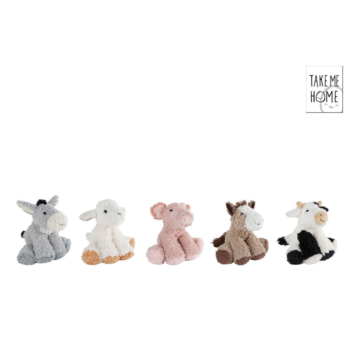 Peluche animal de la ferme Take me home 16cm