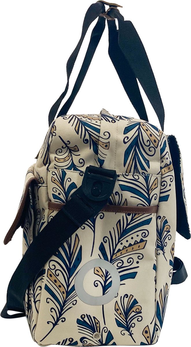 Willex shopper plume bleue avec bandoulière