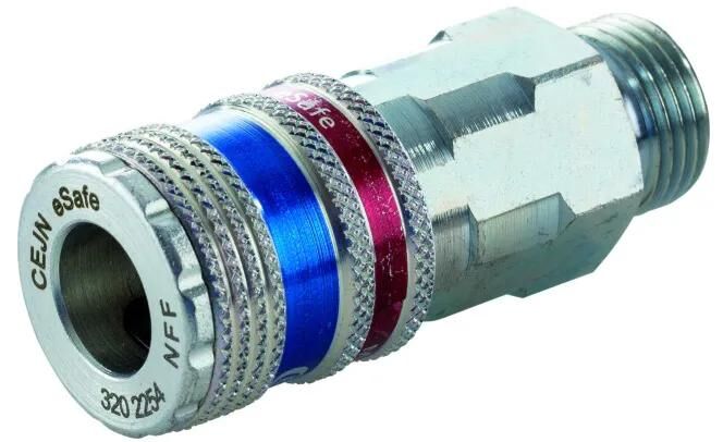 Schneider airsystems schneider raccord rapide ssk raccord de sécurité 1 2 coupe filetage externe
