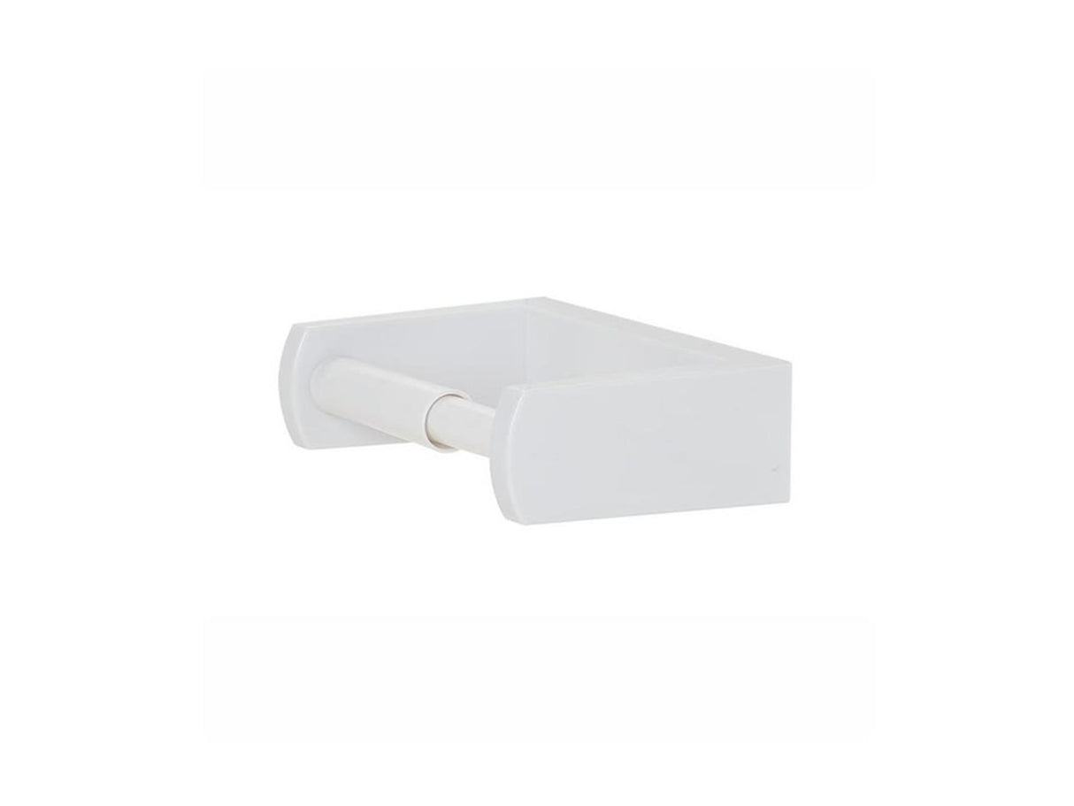 Porte-rouleau de papier toilette Sealskin elementals basic en plastique blanc avec matériel de montage