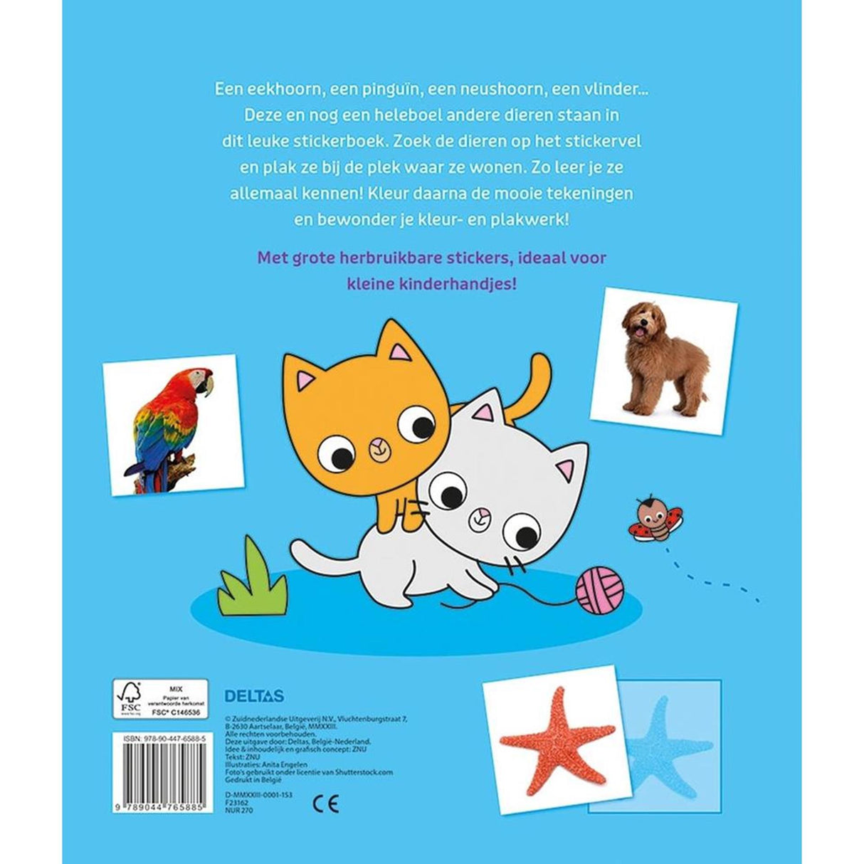 Deltas mon livre d'autocollants animaux