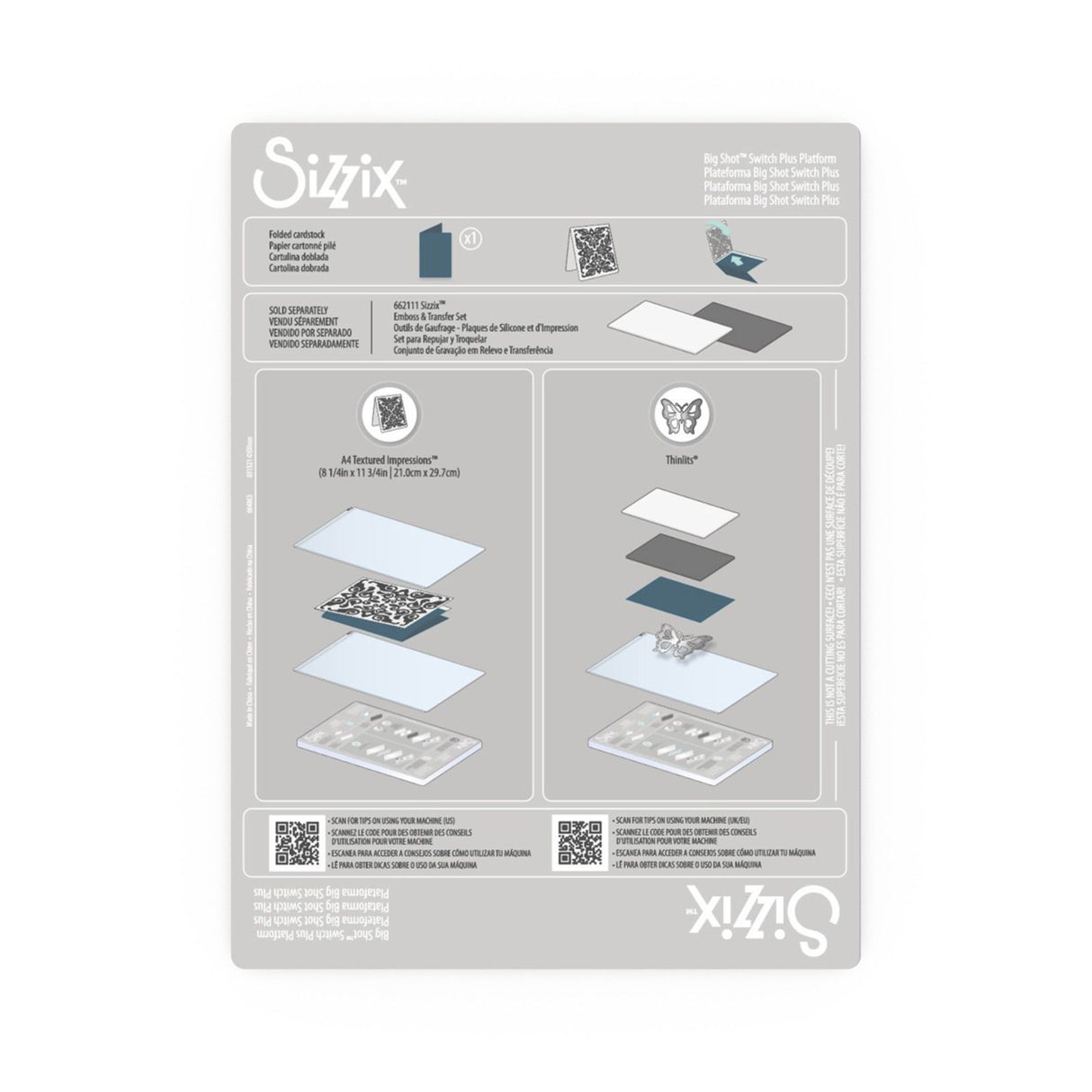 Sizzix • Big Shot Switch et plateforme standard