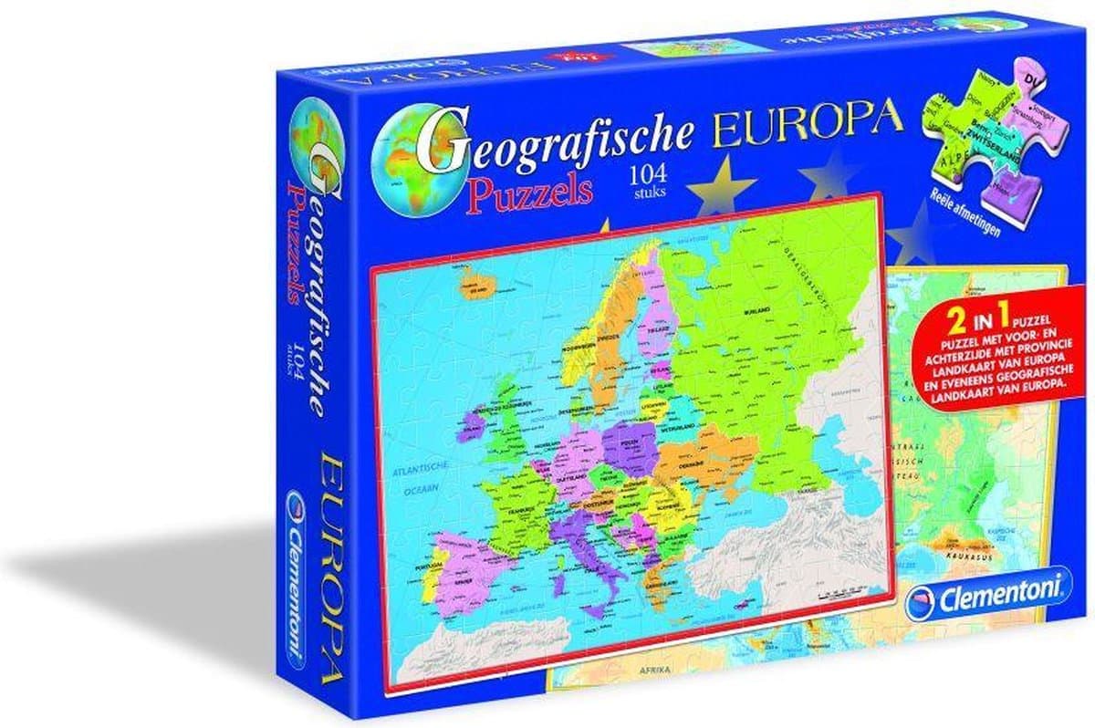 Puzzle Clementoni - carte géographique Europe -104 pièces