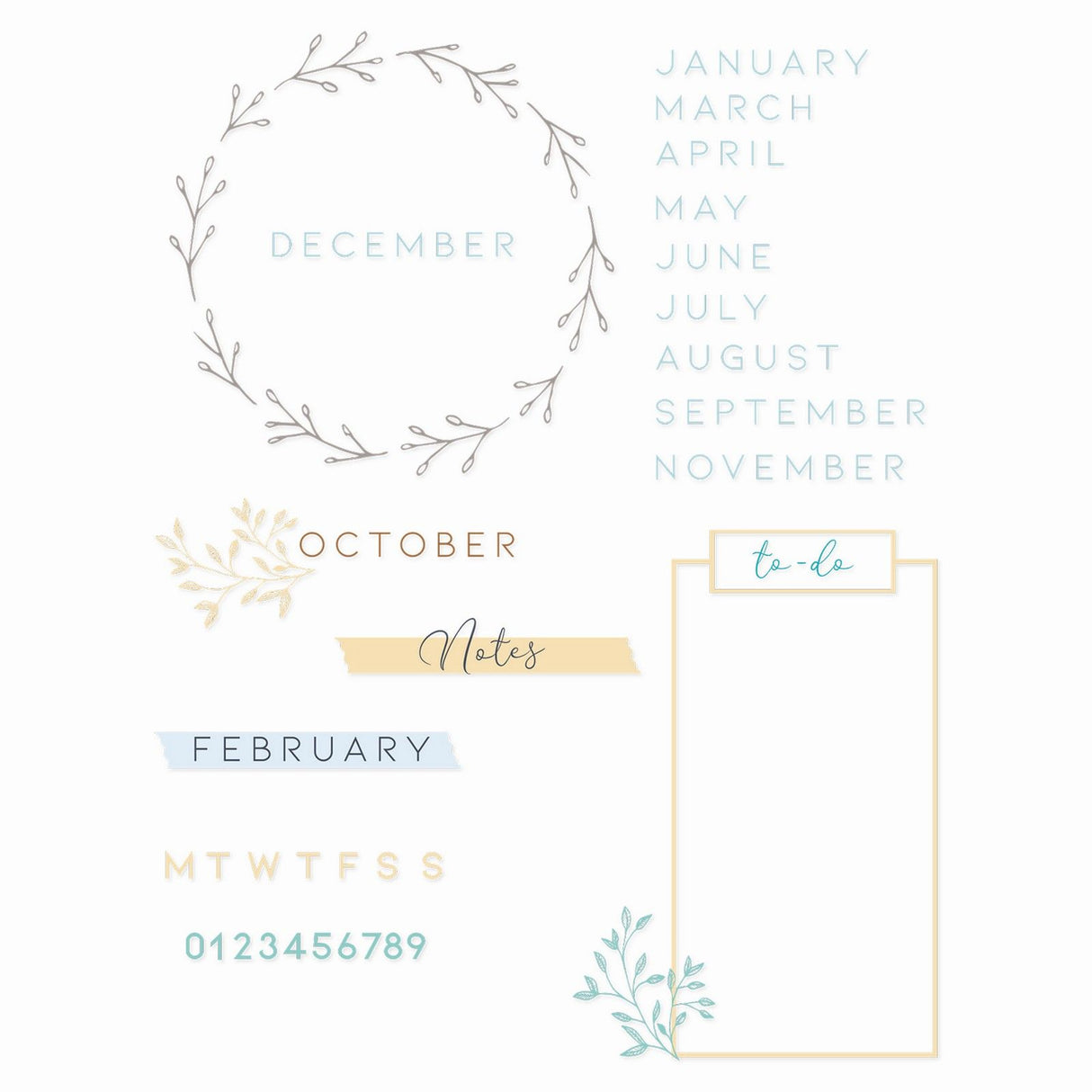 Sizzix • clear stempels journal stamps