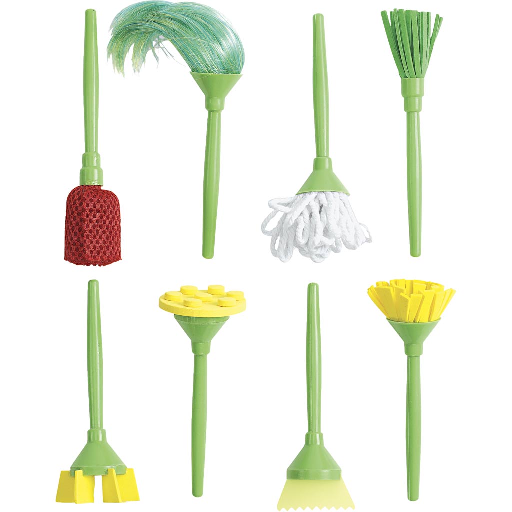 Colorations - pinceaux amusants, 8 pcs.