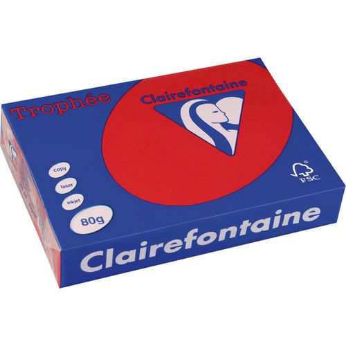 Papier clairfontaine trophee 1782c a4 80g rood